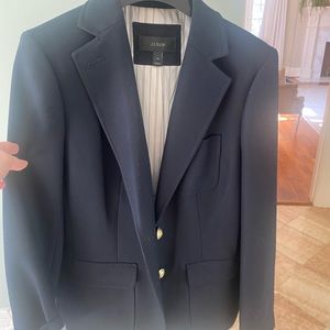 Navy j crew blazer size 4
